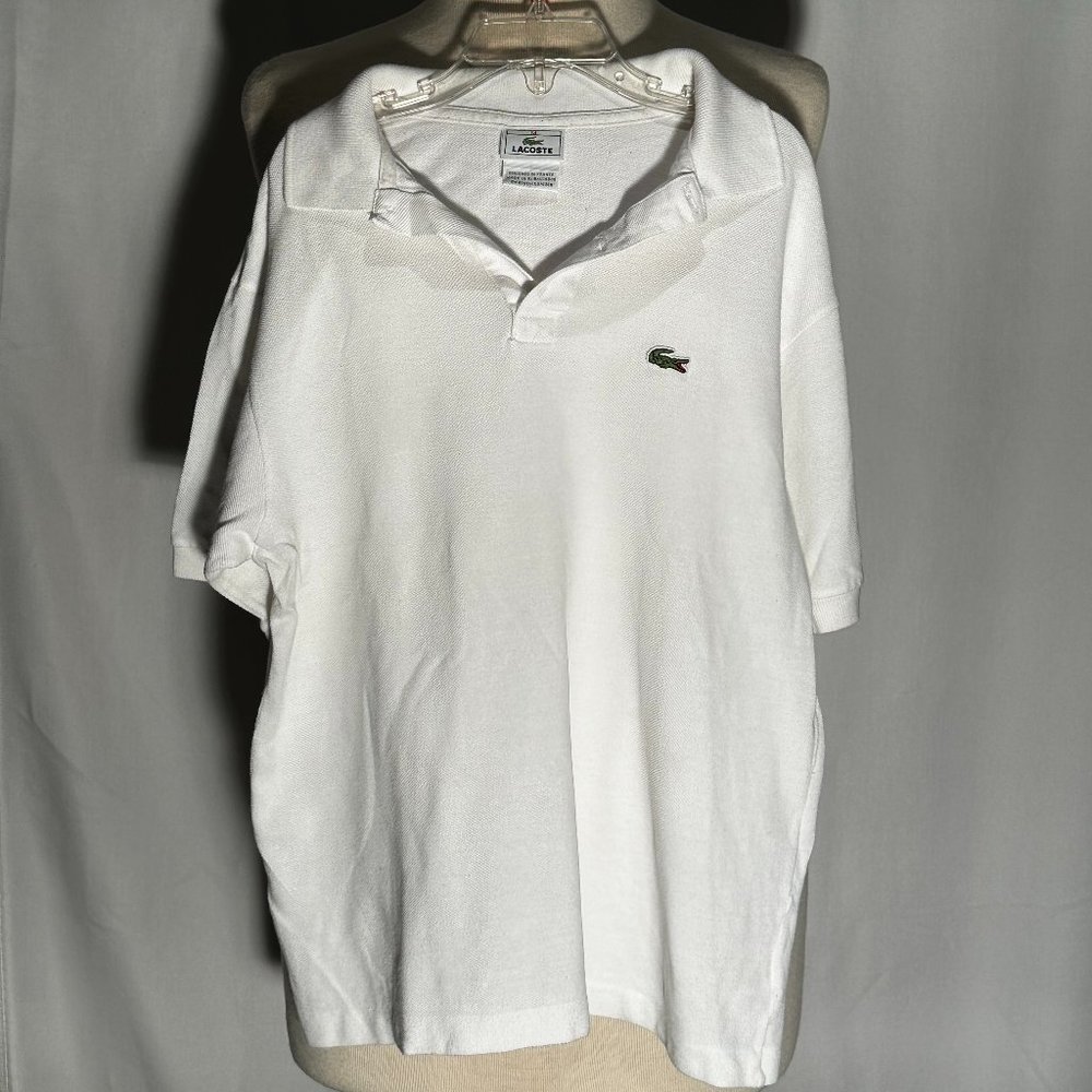 White Boys Lacoste Polo Size 14